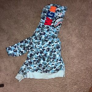 BAPE ABC Shark Full Zip Hoodie 'Blue'